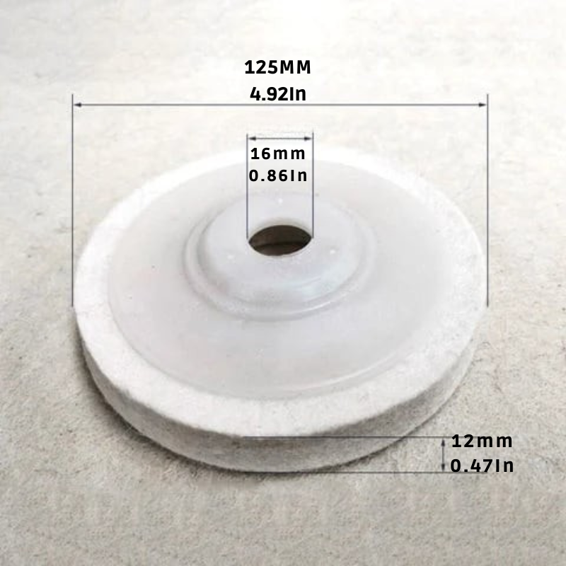 Polijstschijf van wol voor een spiegelafwerking (x3)