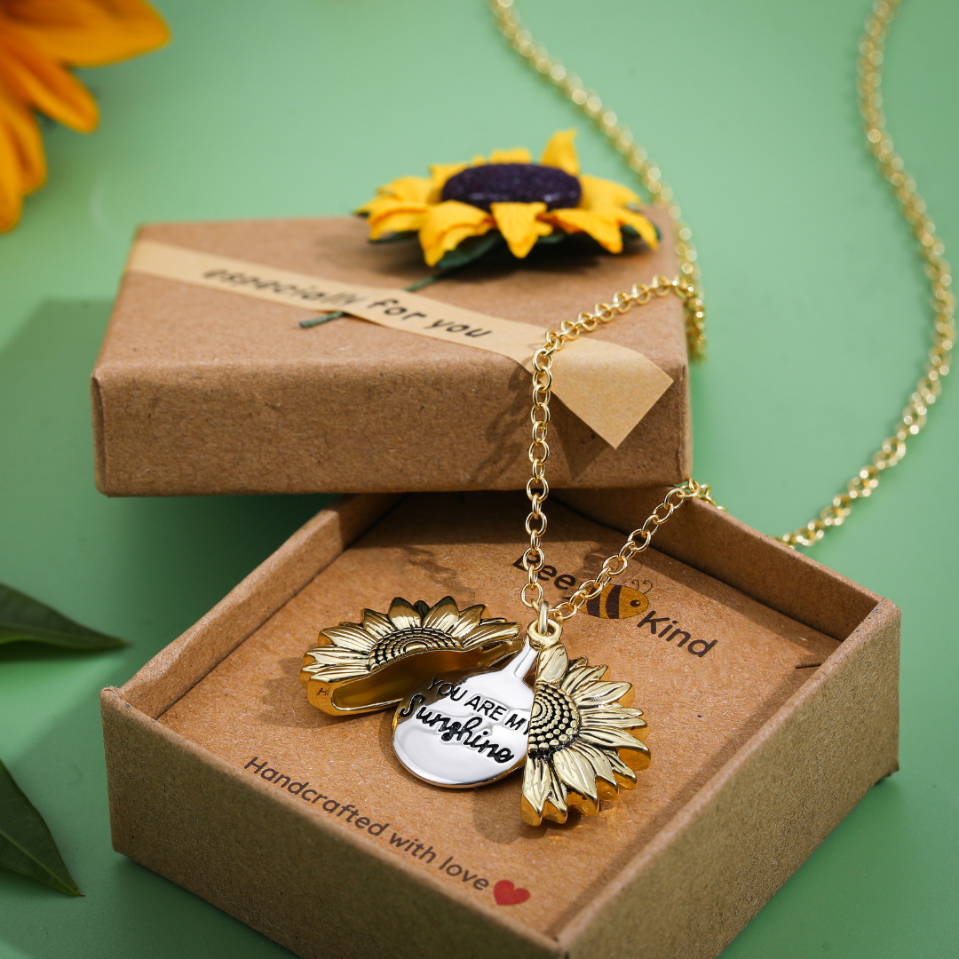 Collar Girasol "Eres mi sol" – Emoción Pura
