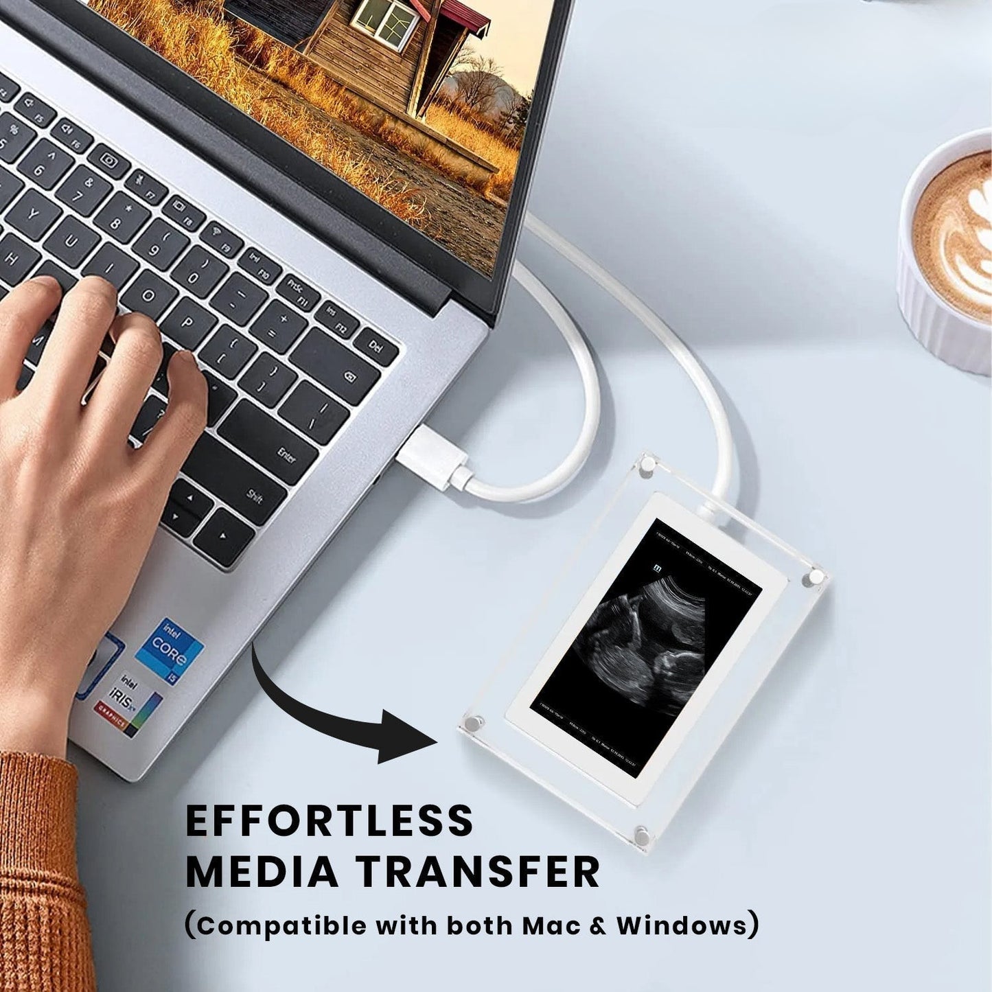 Light digital frame for unforgettable memories