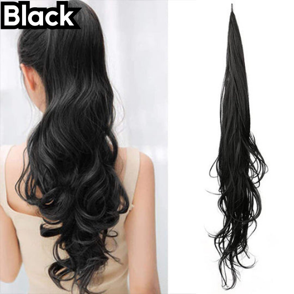 תוספת שיער זנב סוס גלאמור למראה שיק