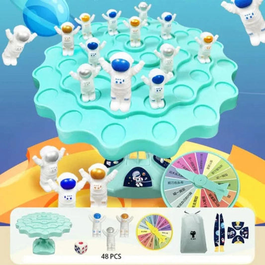 Juego de equilibrio de astronautas para estimular el aprendizaje 