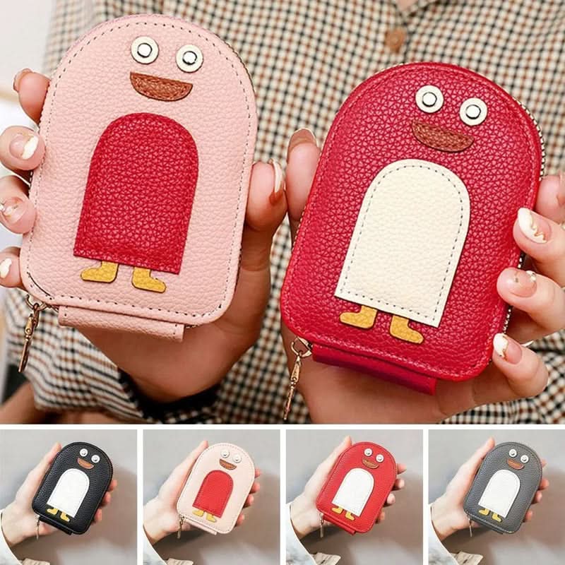 Card holder - compact and durable penguin pattern 