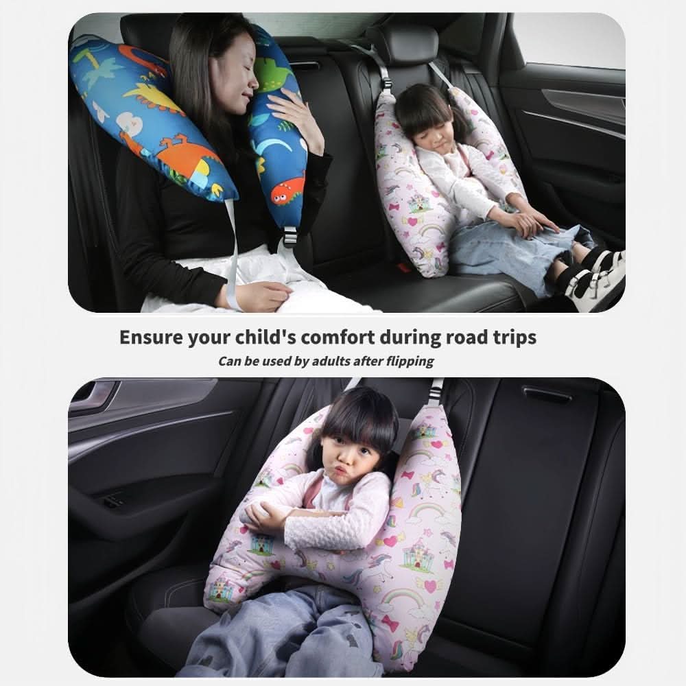 Cojín de viaje para niños con soporte seguro 