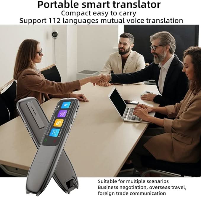 Estilógrafo Traductor Multifuncional – Lectura y Traducción de 112 Idiomas en Tiempo Real 