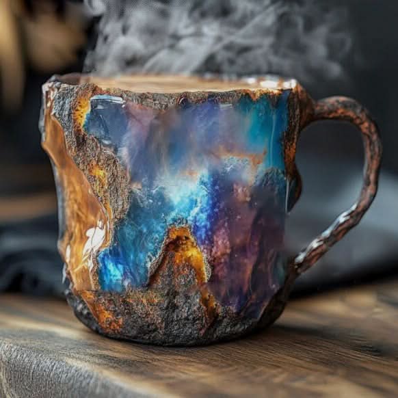 Kaffeetasse aus Mineralglas – Natürliche Eleganz 