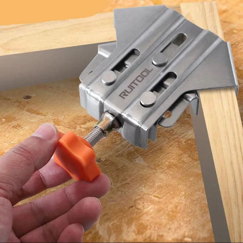 Morsa ad angolo 90° per assemblaggi in legno precisi 