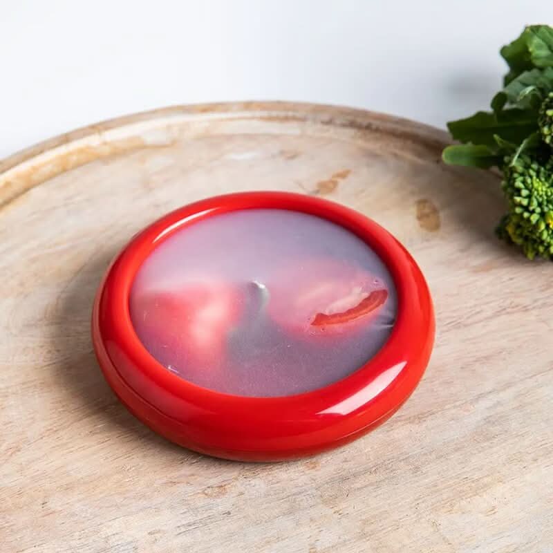 Tapas reutilizables para frutas y verduras cortadas (x4) 