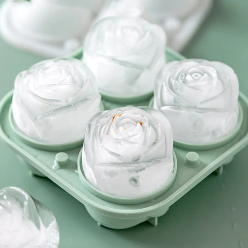 Molde para cubitos de hielo - Estilo flor para cócteles refinados 