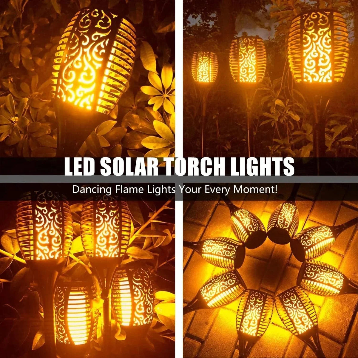Solar LED-Lampe – Realistische Flamme ohne Feuer 