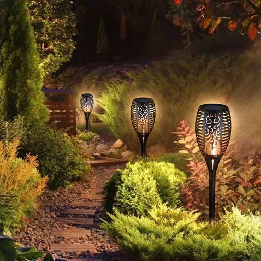 Solar LED-Lampe – Realistische Flamme ohne Feuer 