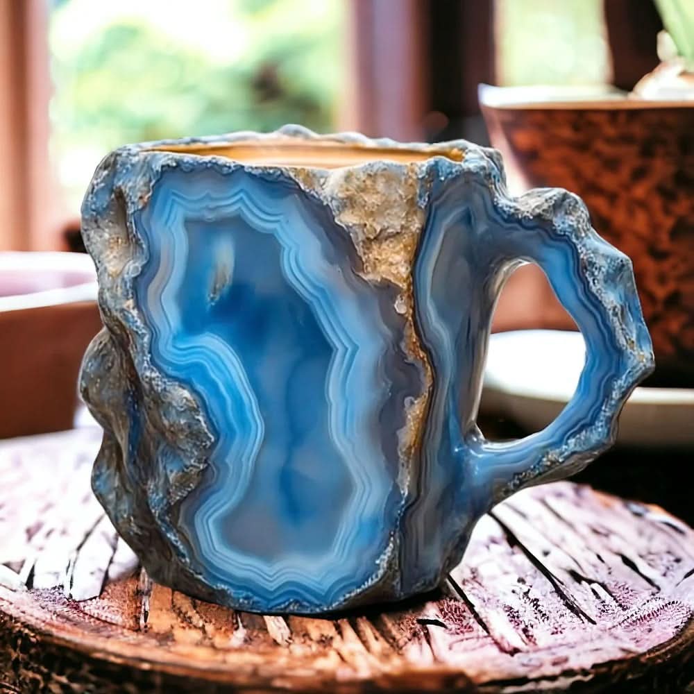Kaffeetasse aus Mineralglas – Natürliche Eleganz 